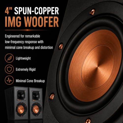 Image of Klipsch R-41SA Powerful Detailed Home Speaker Pair (Set of 2) - Black | Use on compatible tower or bookshelf speakers for reflected height effects, or wall-mount as elevation or surround speakers.