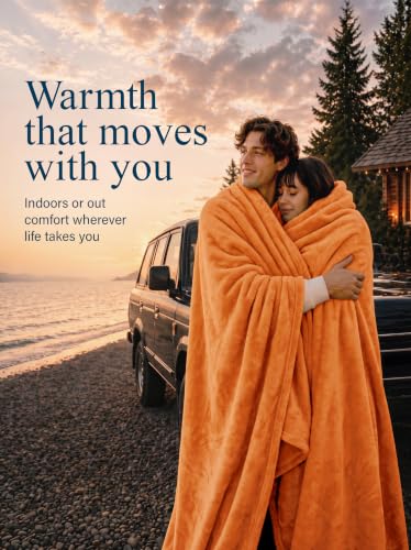 Image of Utopia Bedding Soft Fleece Bed Blanket Throw Size Burnt Orange (50x60 Inch)