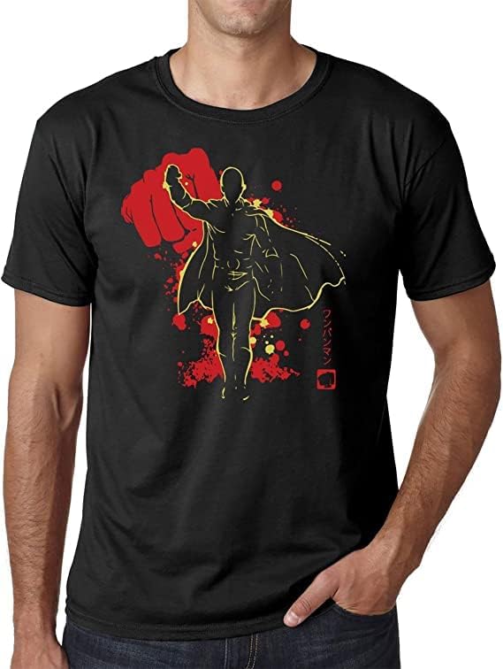 AWD MERCHOne Punch Man Japanese Distressed T-Shirt Saitama Hero Association Tee Top Shirt