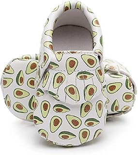 Bebila Baby Moccasins Printing Tassels Soft Sole Leather First Walkers Toddler Bebe Shoes