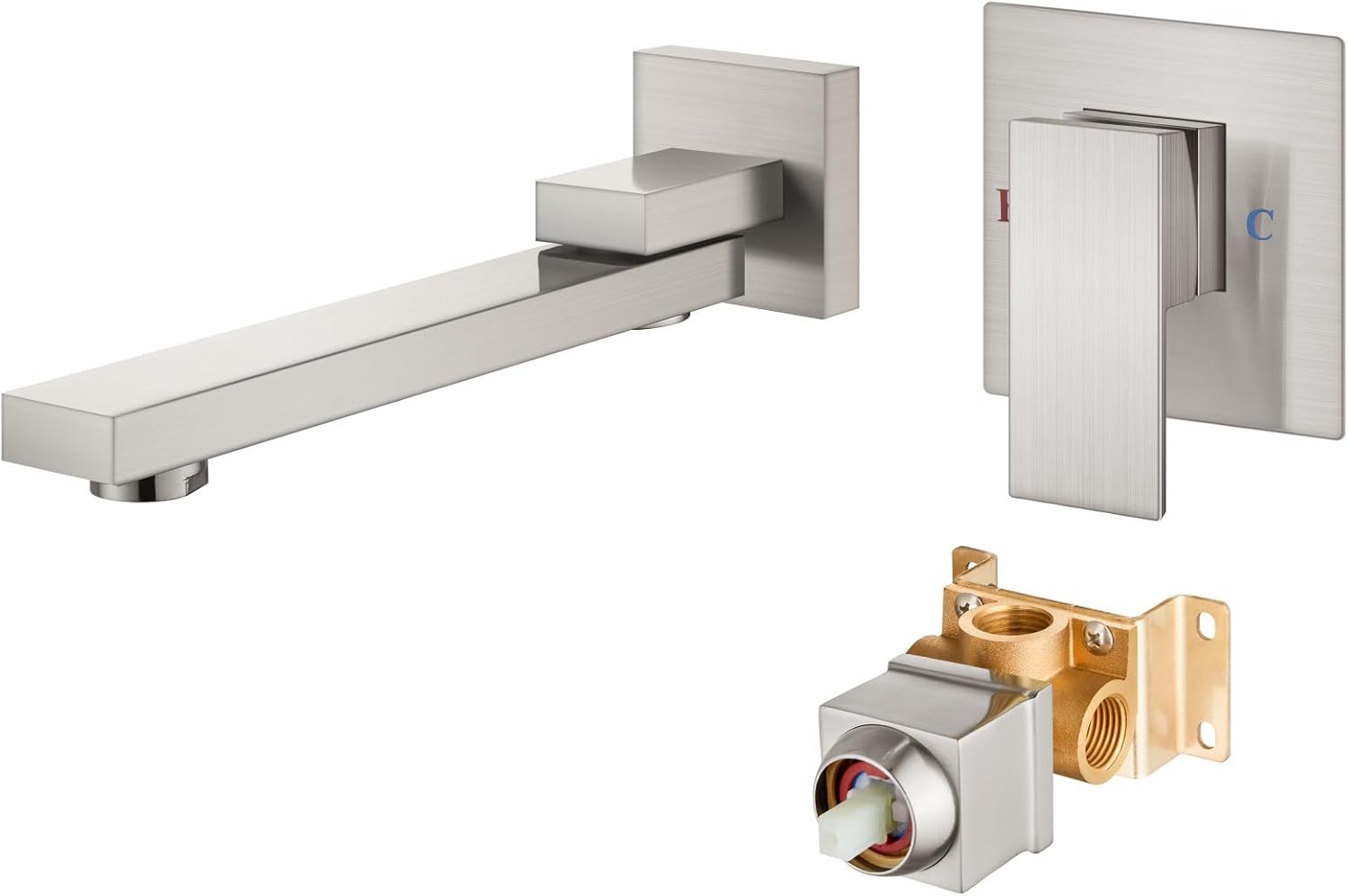 Aolemi Bathroom Faucets Wall Mounted Bathtub Faucet