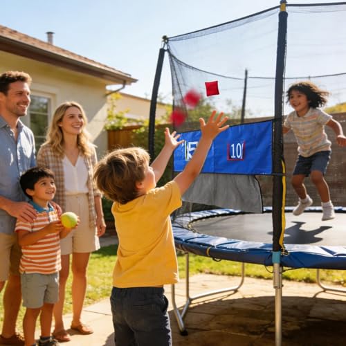 Filet de lancer pour trampoline enfants avec cible en PVC étanche