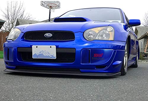 EPARTS Blue ABS Front Bumper Driving Fog Light Bezel Cover STI Decal Pair Compatible with 2004 2005 Subaru Impreza
