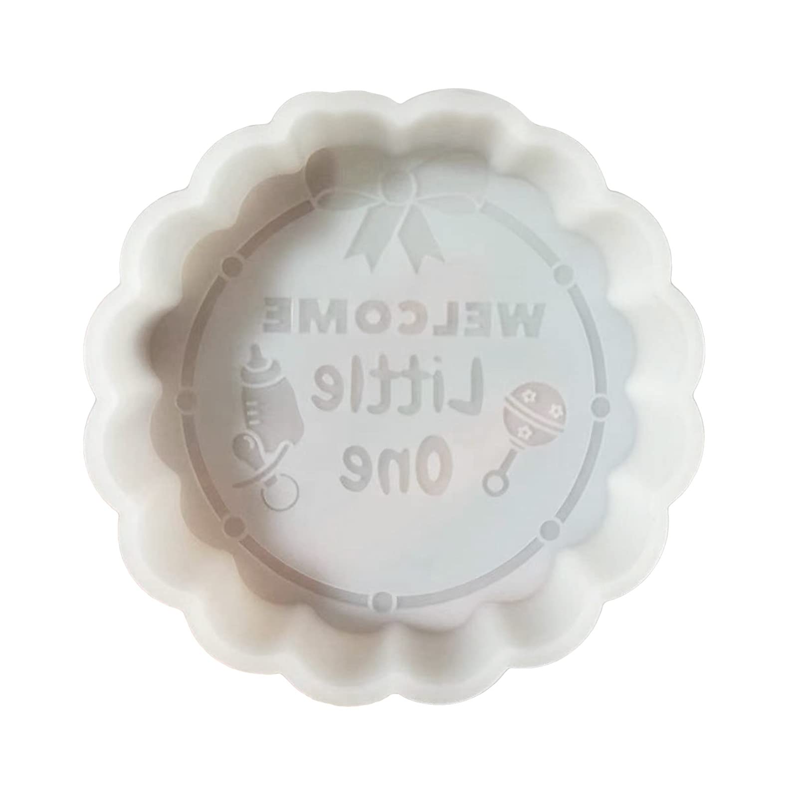 HUANGING 10cm Baby Silicone Mold Project Making Accessory Household Cake Plaster Making Gift Present Supplies Silicone Mold for Soap