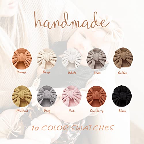 Niceye Pack Of 10, Baby Girls Headbands With Bows Handmade Hair Accessories Stretchy Hairbands For Newborn Infant Toddler #TOP6