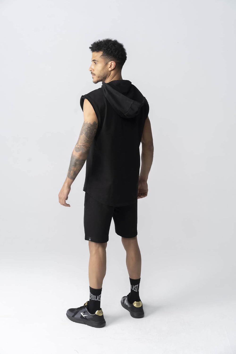 Sweat à Capuche Everlast College Homme - Bleu Clair, Coton, Taille XL (52)
