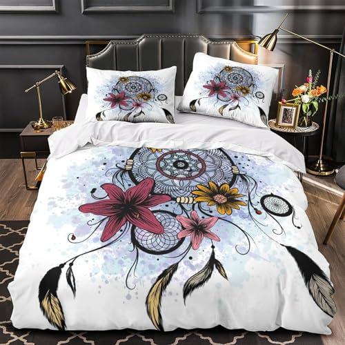 Housse de couette attrape-rêves 140x200 microfibre 3D - 3