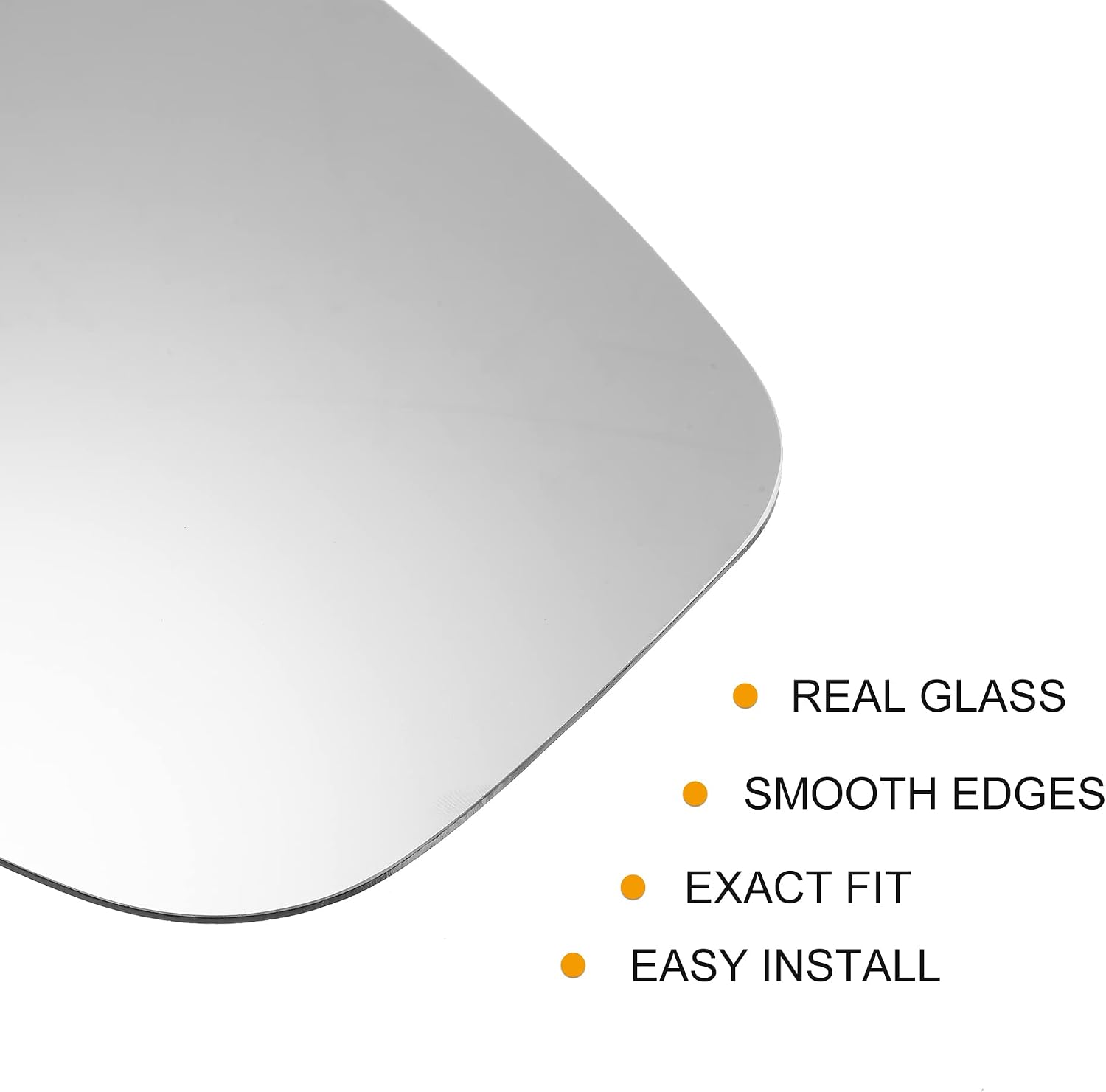 X AUTOHAUX Car Right Rearview Heated Side Mirror Glass for Honda Odyssey 2014-2017 76203-TK8-A51 Replacement Heated Mirror Glass with Backing Holder