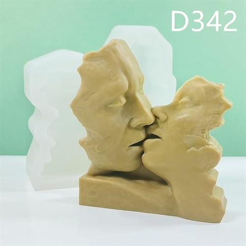 Lovers Candle Moulds for Candle Making, Sturdy Heavy Duty Plaster Resin Crafts Making Tool for Holid