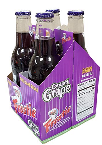 Frostie Soda 12 Ounce Glass Bottles (Grape, 4)