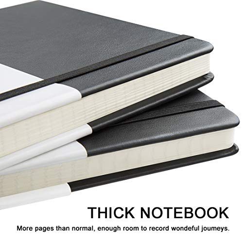 Huhuhero-Notebook-Journal-Classic-Ruled-Hard-Cover-120Gsm-Premium-Thick-Paper-with-Fine-Inner-Pocket-Black-Faux-Leather-for-Journaling-Writing-Note-Taking-Diary-and-Planner-58251