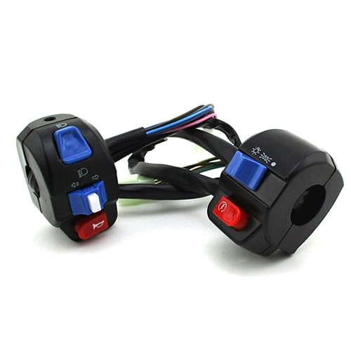 Miniatura 5 de TC-Motor Aluminio 78 ''0.866 in izquierda derecha manija interruptor conjunto de control conjunto para GY6 50cc 125cc 150cc ciclomotor scooter