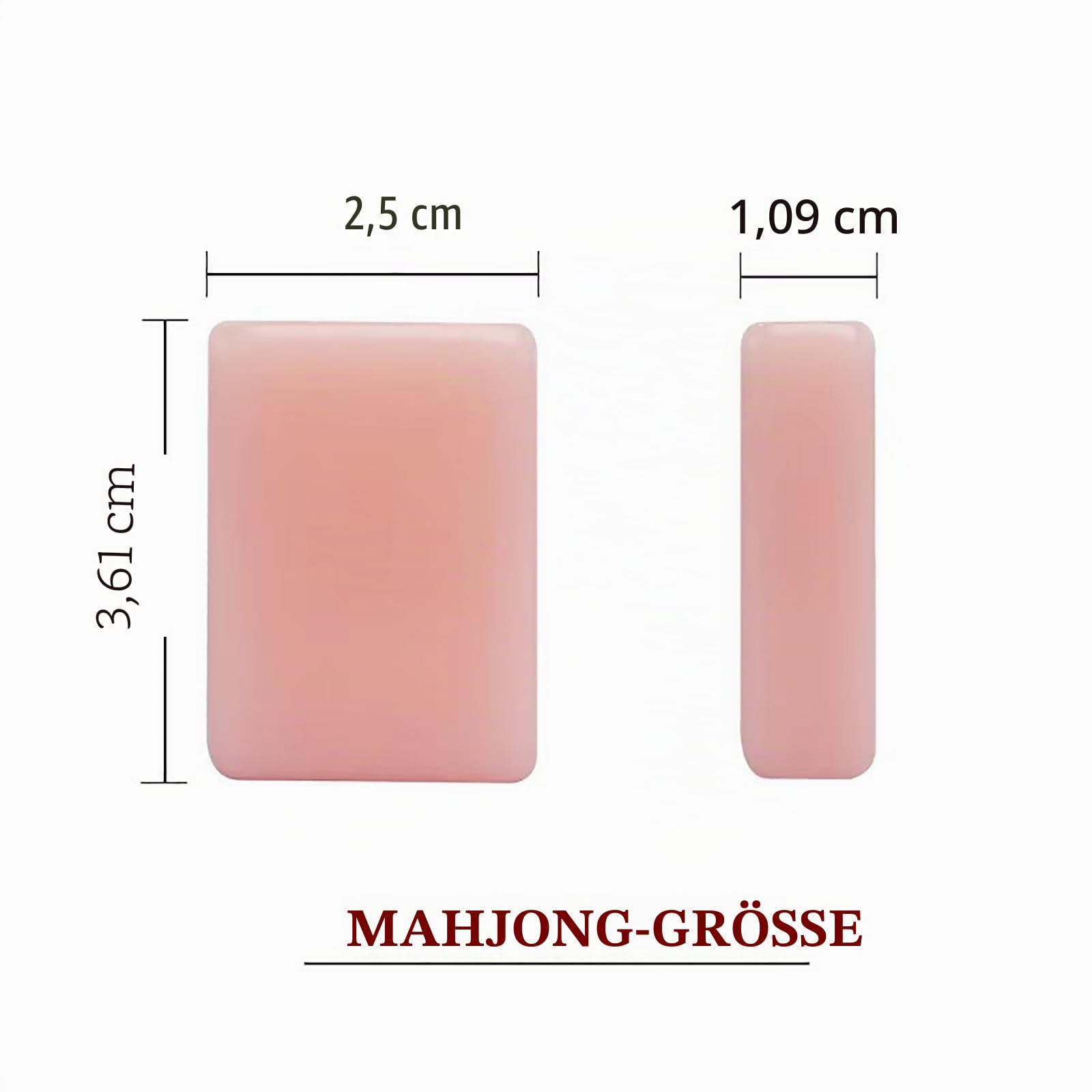 American Mahjong Fliesen Set 160 Fliesen Rosa Acryl Klare Gravur Joker enthalten Reisefreundlich mit Aufbewahrungstasche für Zuhause, Reisen & Spieleabende