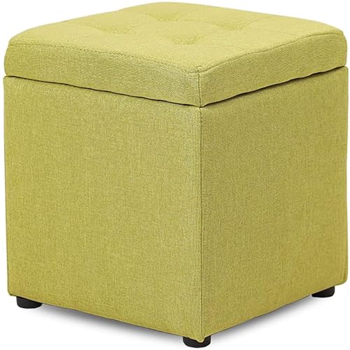 Banc de rangement vert en cuir avec étagère à chaussures intégrée - 2