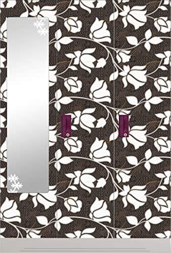 Image of CABANA HOMES Wall Stickers Botanical DIY Flower Wallpaper for Decals (45 x 125 cm, 1 Roll) (6 sq. ft) Decorative Self Adhesive Home Decor Bedroom Living Room, Dark Brown