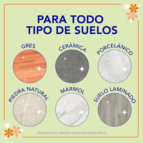 Miniatura 7 de Asevi Fregasuelos Perfumado Naranja 12x1L pH Neutro Todo Tipo de Suelos