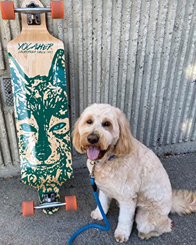 Yocaher Spirit Wolf Longboard Complete Skateboard Cruiser - Available In All Shapes (Drop Down) #TOP6