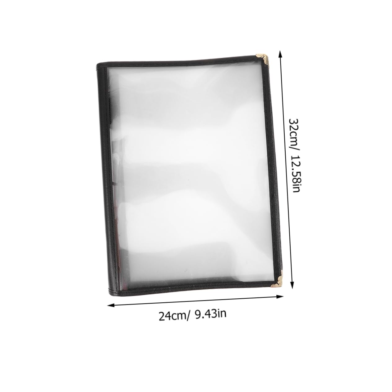 HOMOCONO PVC Menu Protective Cover 6 Page Restaurant Menu Holder Water Resistant Design for Stylish Presentation