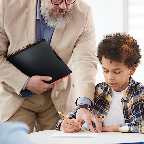 Samsill 10 Pocket Spiral Project Organizer With 5 Dividers, Customizable Front Cover, Erasable Write On Tabs In Assorted Colors, Plastic Folders With Pockets #TOP4