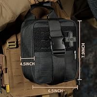 RHINO RESCUE IFAK Erste-Hilfe-Kit, Trauma Notfallversorgung, Schwarz PRO – Ansicht 3