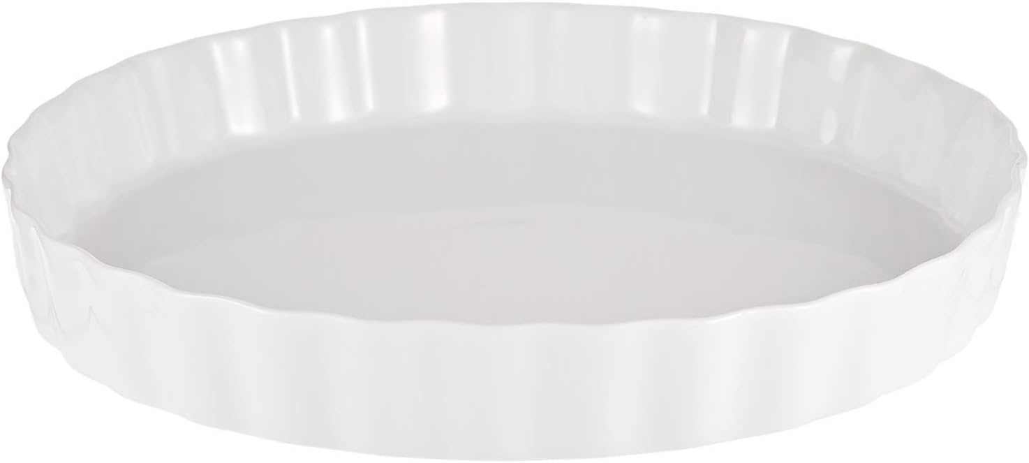Symphony Esque Bakeware Quiche Dish - White