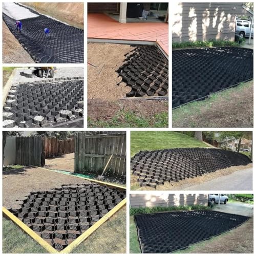 Grille de stabilisation d'allée perméable en nid d'abeille 2x10m pour le ciment