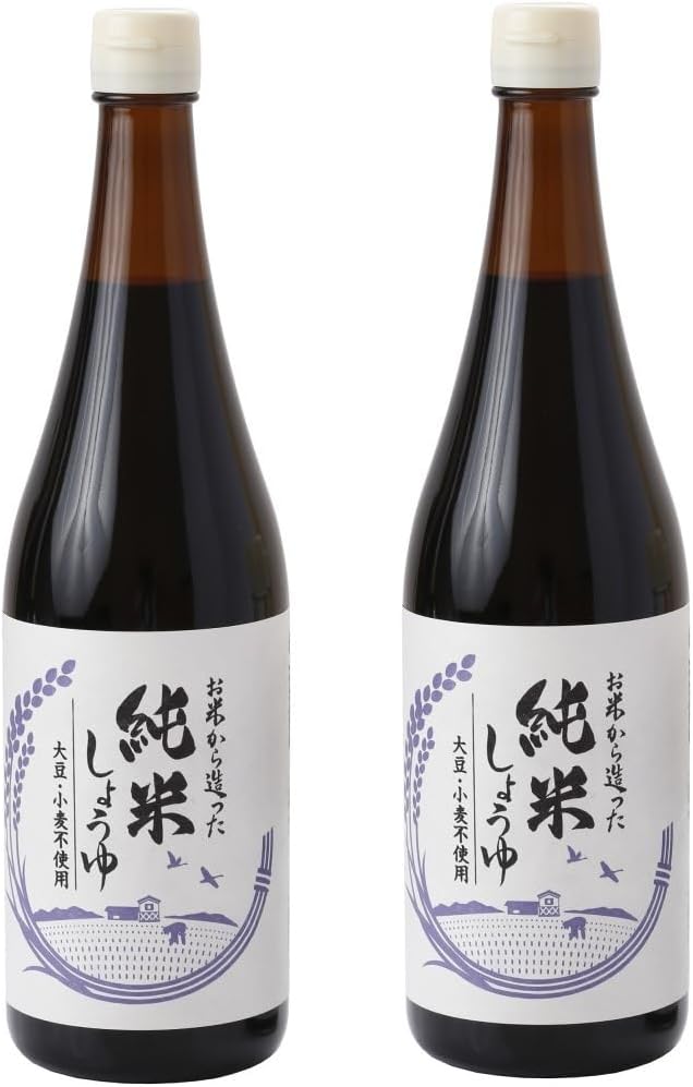 【大幅値下がり！】大正屋醤油店 純米しょうゆ 720ml×2本 大豆不使用 小麦不使用 醤油風調味料 煮物 炒め物が激安特価！