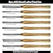 BMWOOD 8pcs HSS Wood Lathe Chisel Set, Turning Tools with Wooden Box, Parting Tool, Spear Scraper, Skew Chisel 1