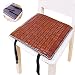 XJZKA Cojines de Taburete Cuadrados de 11,8 Pulgadas con Lazos para Taburete de Bar, Cojines de Asiento Cuadrados Transpirables para sillas | Disponible en Ambos Lados: Solo una almohadi