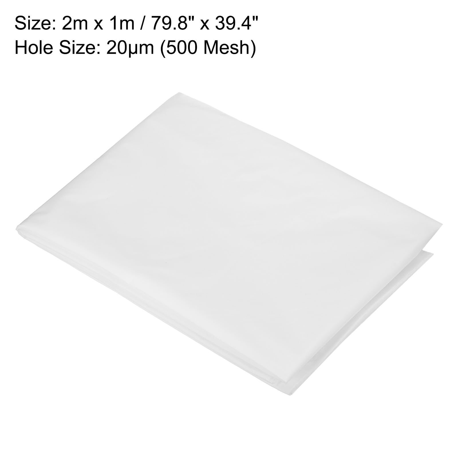QUARKZMAN Filtro a maglia in nylon per vernici 500 Mesh 79"x39" Rete tessuta Foglio filtrante Tela per vernici, tessuto per home brewing