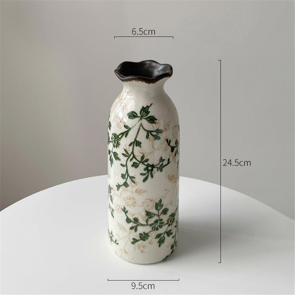 ◇ハーバリウム 319 グリーンとホワイトのナチュラルbottle *.:。 ハー