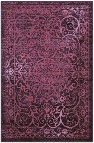 Maples Rugs Area Rug - Pelham 5 X 7 Large Area Rugs Made In Usa] For Living Room, Bedroom, And Dining Room, Wineberry