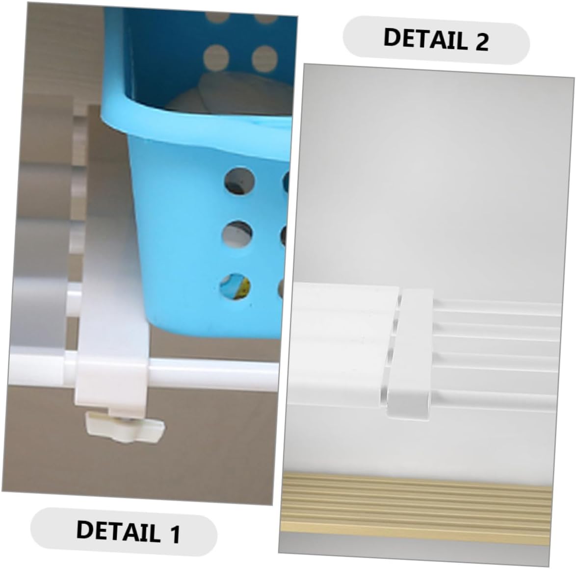 Holibanna 1Set Expandable Tension Shelf for Wardrobe Telescopic Closet Storage Rack for Shoes and Bags Easy to Install Remove Fits Various