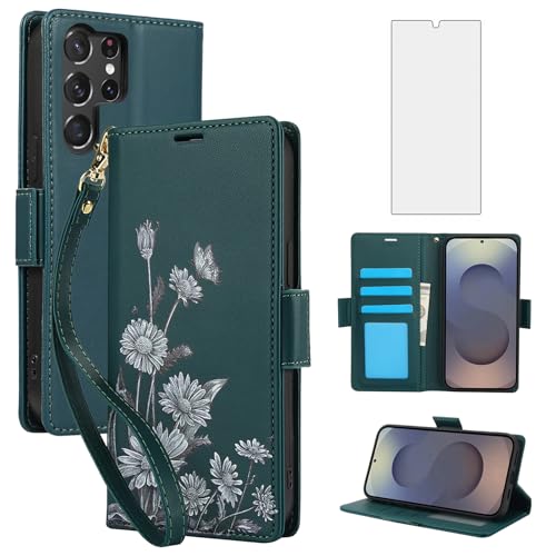 Coque Samsung S25 Ultra YM026 UK Vert antichoc à haute résistance