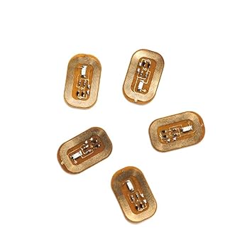 5Pcs NFC Flash Nail Sticker LED Bare Chip Intelligent Nail Lamp, Red Light