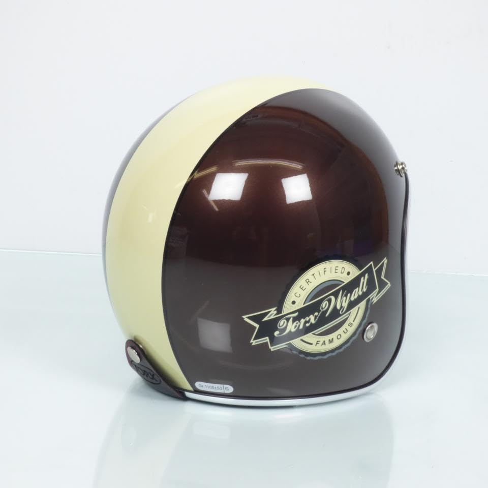 TORX Casque Moto WYATT FAMOUS PEARL BROWN : XS