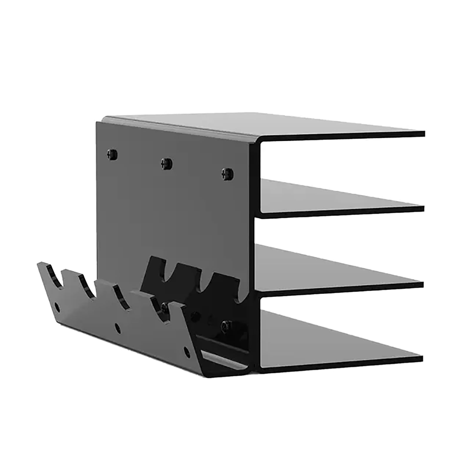 Kangnice Sturdy 3 Tiers Keyboard Desktop Stand Keep Keyboards Within Reach Showcase Keyboards in for Gaming