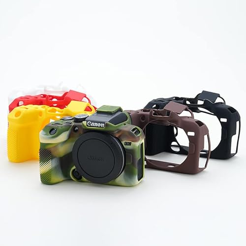 Muziri Kinokoo Eos R10 Case, Silicone Protective Case - Compatible For Canon Eos R10 Camera - Light Weight Soft Rubber Easy Carrying Case - Coffee #TOP6