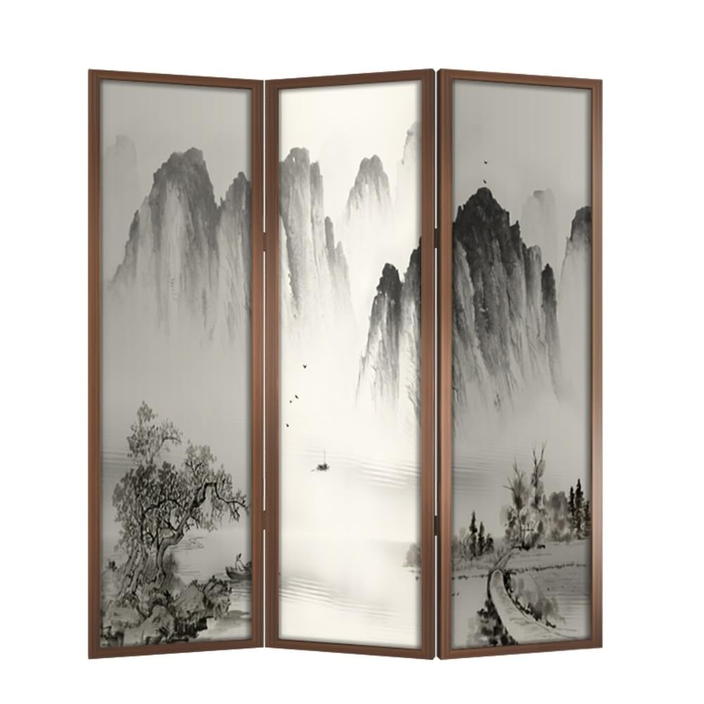 Privacy Screen Floor-standing Screen Partition Home Living Room Porch Tea Room Office Background Wall Mobile Folding Screen Room Divider