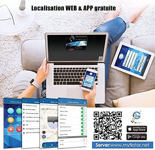 TKMARS 4G Mini GPS Tracker GPS Tracker Ohne ABO mit Kostenloser App, 32 Tage Standby-Zeit, Stark Magnetisch, Wasserdicht, 1500mah
