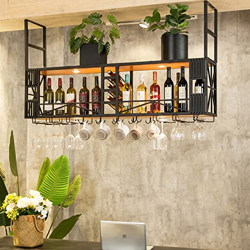 Soporte de vino de techo en metal 100x30x80 cm miniatura 5