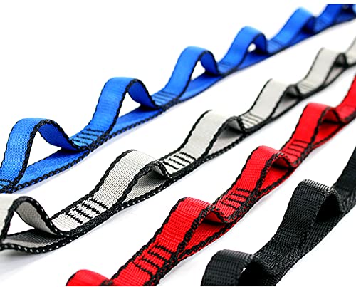 2Pcs 22KN Strong Climbing Strap Daisy Chain Nylon Daisy Chain Adjustable Strap Rope ，Length 110/150/180cmYoga Extend Belt (Blue, 1.8m) by Generic - Used condition - Image 3