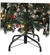 Healeved Artificial Christmas Tree Stand Metal Christmas Tree Stands Iron Christmas Tree Pot Base...