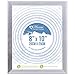 Price comparison product image Design Group Silver Ribbed Design Freestanding Wall Mount Picture Photo Frame 8 x 10 inch