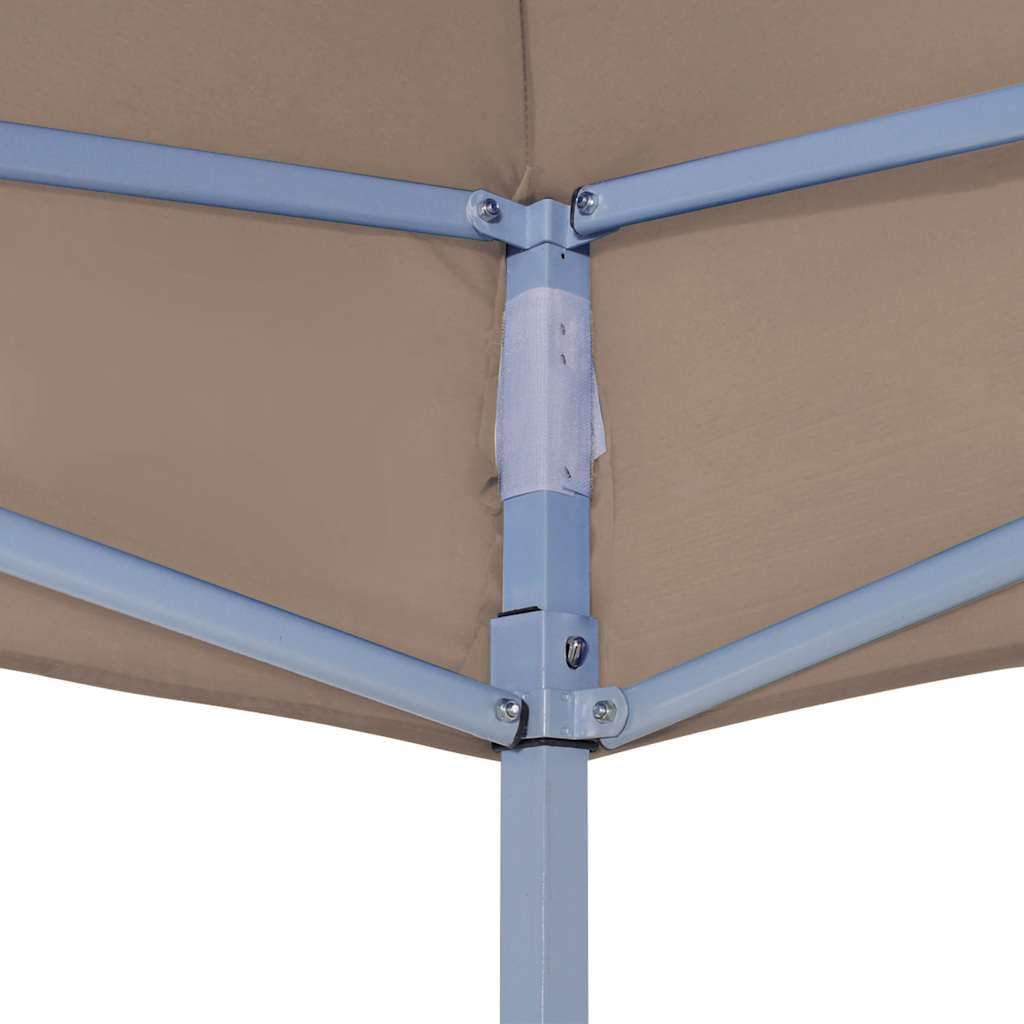vidaXL Toit de Tente de Réception 3x3 m Taupe 270 g/m²