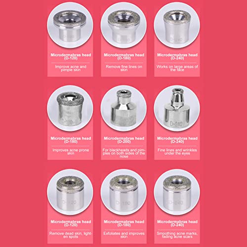 Kit de pontas de substituição de dermoabrasão, rugas de cabeça de substituição de máquina, esfoliant