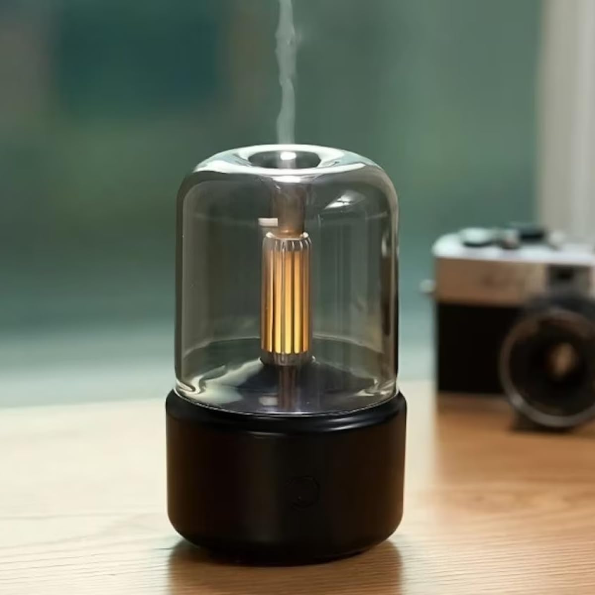N5 CARE 2 in 1 Table Lamp and Air Humidifier - Aromatherapy, Candlelight Effect Essential Oil Diffuser for Home, Office, and Car, Room (Black) (B0CPPWW16Z) Amazon Price History, Amazon Price Tracker