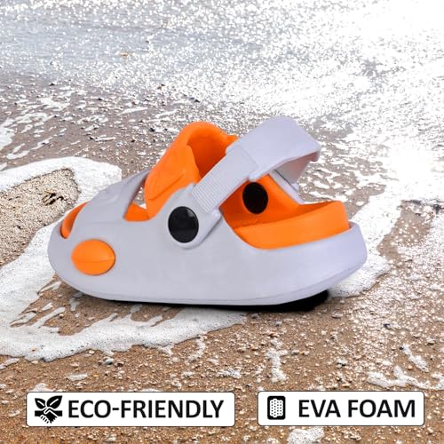 Image of GLJ Kids Comfort Clogs Sandals For Boy And Girl, 1 to 4 Years, Two-Strap Design, Easy To Wear Slip On, Dust and Waterproof, 7101