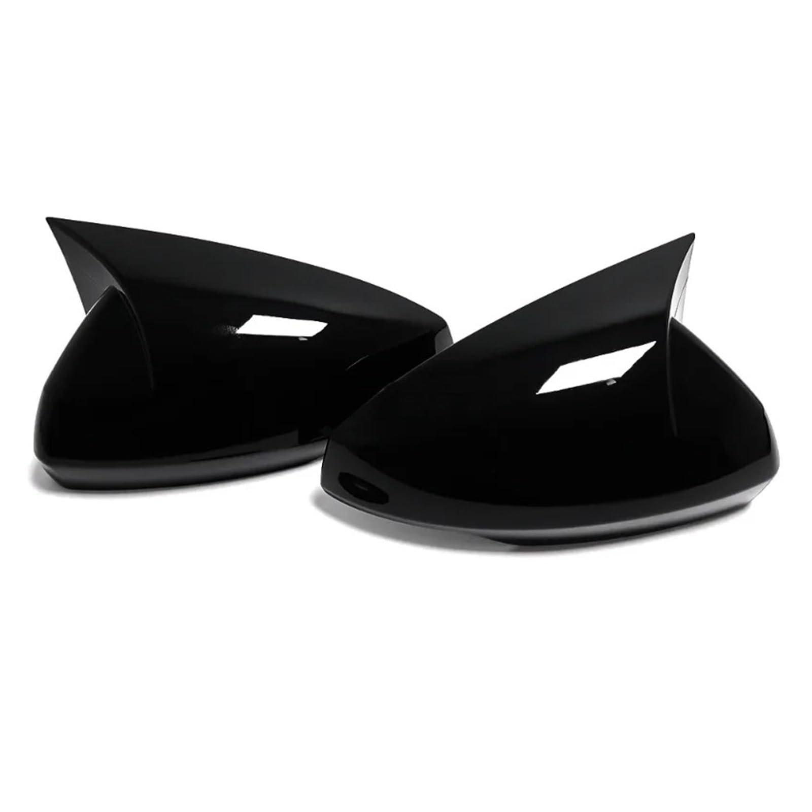 Side Mirror Cover for VW for Polo 2018-2023 Car Rearview Side Mirror Cover Sticker Wing Cap Exterior(Gloss Black)