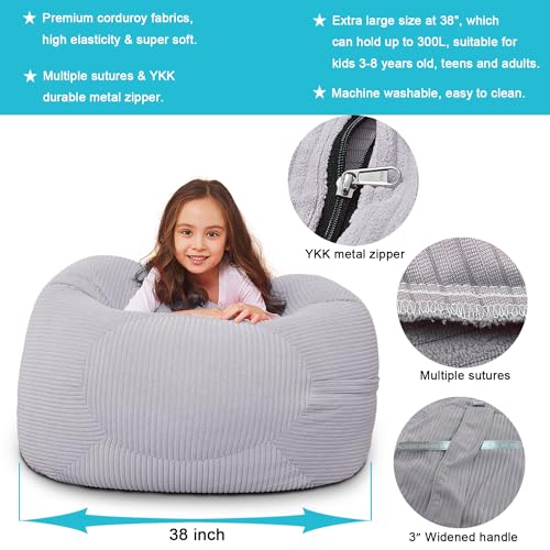 image for BCHWAY FAMILY Bean Bag Chair Cover 38